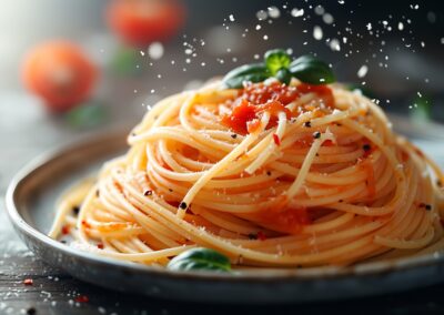 Pasta with Homemade Tomato Sauce