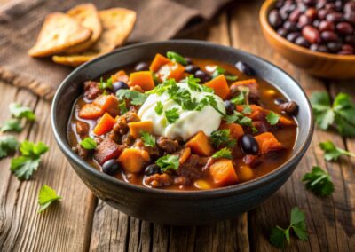 Sweet Potato and Lentil Chili (Vegan)